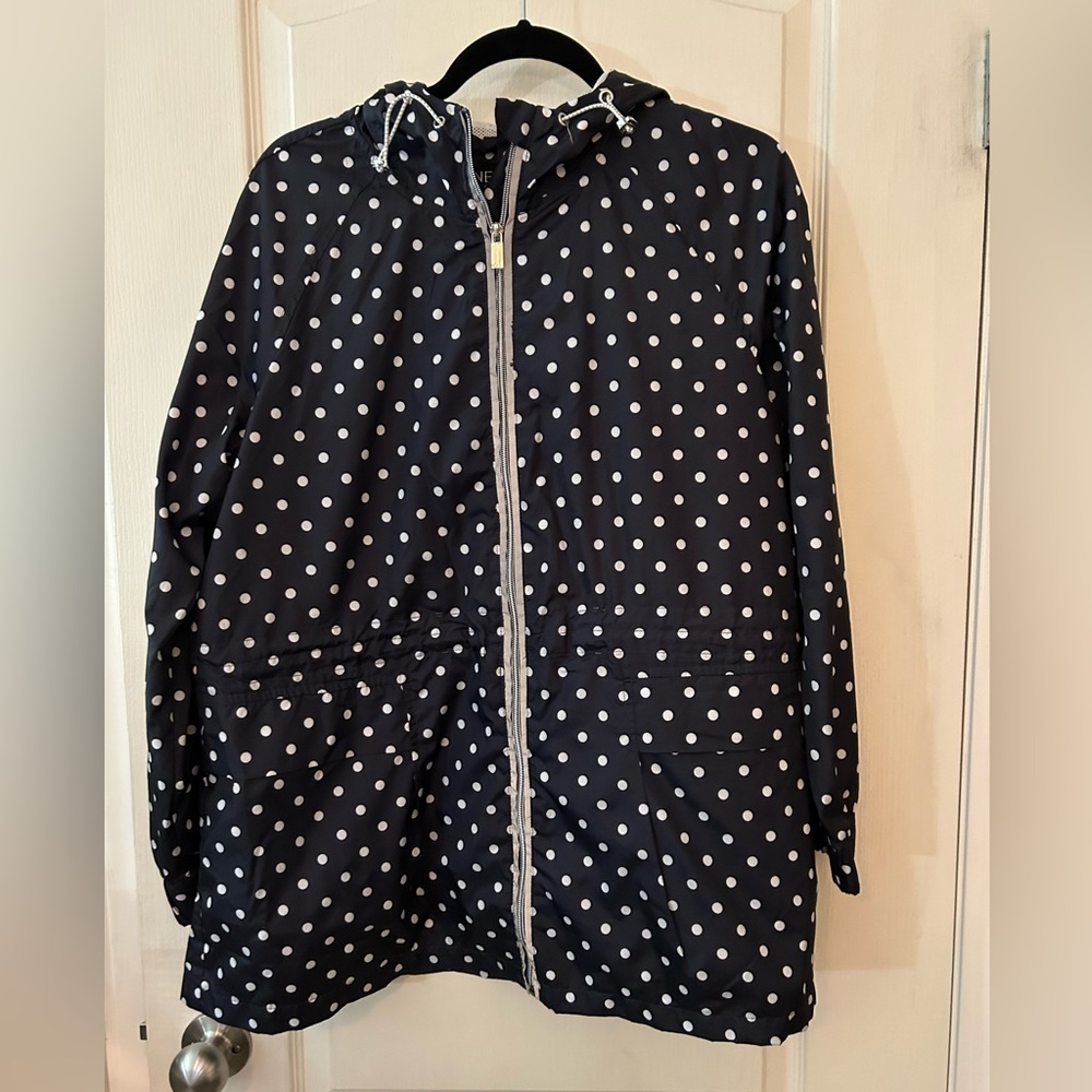 Jones of New York Polka Dot Windbreaker Jacket